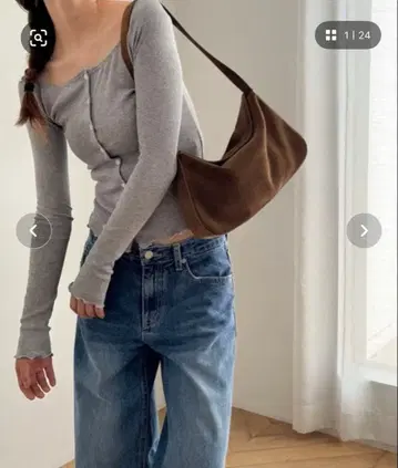 캐널진 / diggity 스웨이드 핸드백