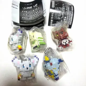 디지몬 도트 피규어 참 5점 세트