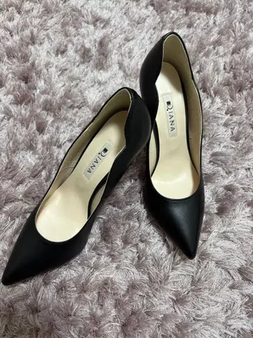 미사용품 DIANA 블랙 하이힐 스틸레토