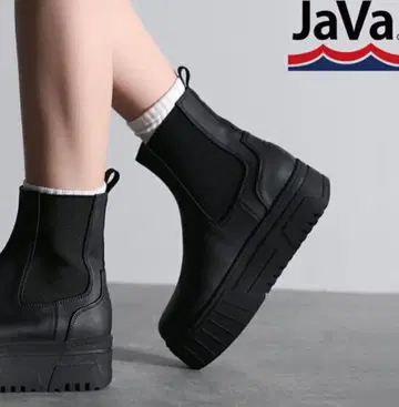 [ 첫 판매 SALE ] JAVA 자바 사이드 고어 부츠 통굽 L 사이즈