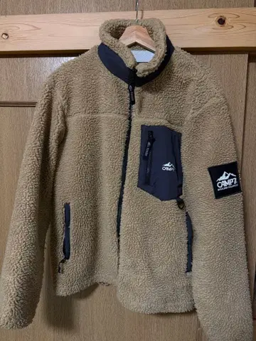 camp7 플리스 자켓 베이지