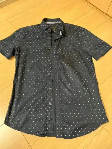 Armani Exchange 다크 블루 반팔 셔츠 XS