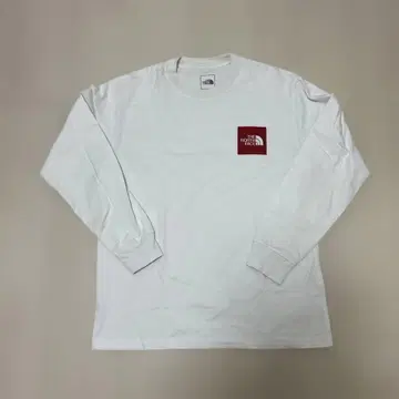 THE NORTH FACE 화이트 긴팔 T셔츠 S