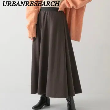[새상품] 어반 리서치 맨투맨 롱 스커트 브라운 플레어 스커트