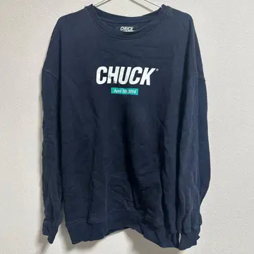 CHUCK 네이비 로고 트레이닝복