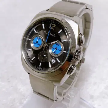 하자품 새상품급 PaulSmith 파이널 아이즈 쿼츠 크로노그래프 블랙