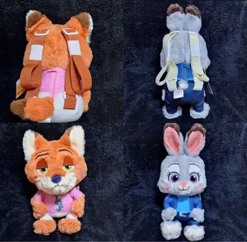 주토피아2 봉제 인형 백팩 총 2종 세트