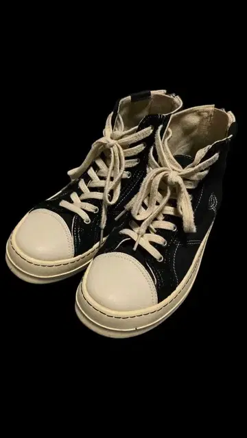 OREE NEWYORK 블랙 하이컷 스니커즈