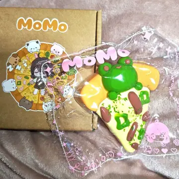 MoMo 개구리 피자 스퀴즈 박스 포함