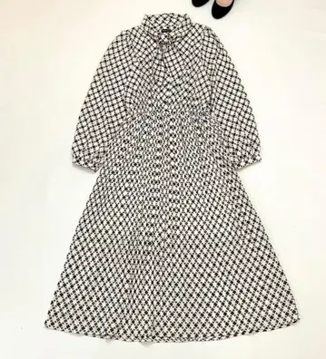 Private Pause 보타이 롱 원피스 허리밴딩 L