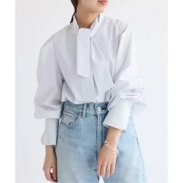 IENA & NAVY 보타이 블라우스