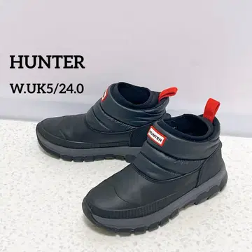 새상품급 HUNTER 인슐레이티드 스노우 앵클부츠 숏 스노우부츠