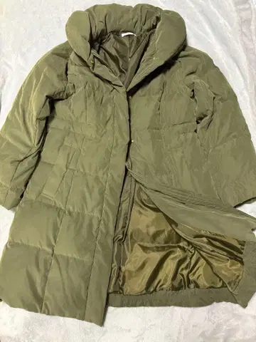 eur3 에우루큐브 롱다운 코트 카키 XL