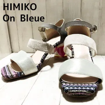 새상품급 HIMIKO 스트랩 샌들 그레이 멀티 컬러