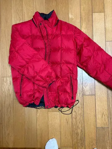 90s lands'end 란즈엔드 짧은 기장 리버서블 다운 자켓