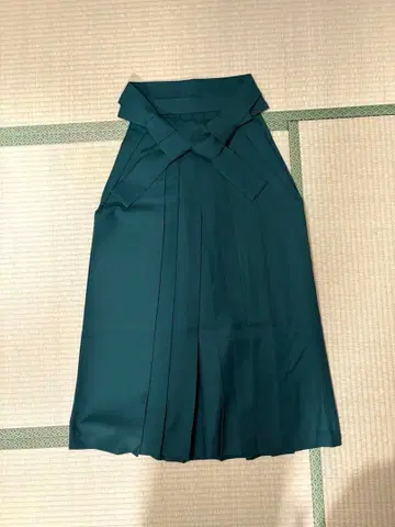 하카마 오비 세트 그린 졸업식