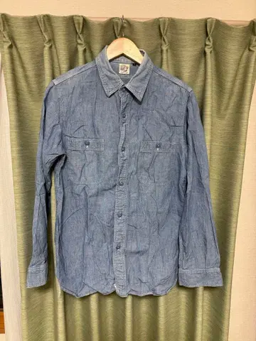 orslow 오어슬로우 데님 셔츠 샴브레이 셔츠 사이즈 3