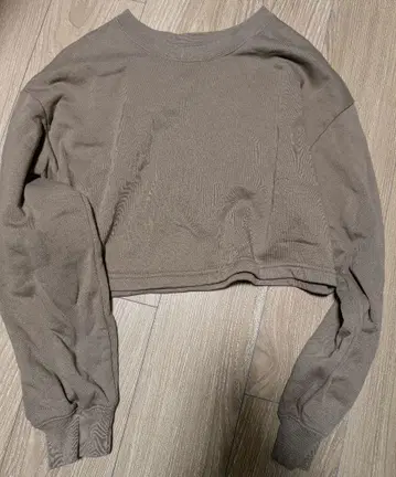 GAP M 브라운 크롭 상의