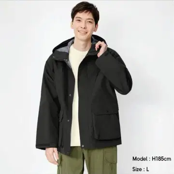 GU 발수 방풍 마운틴 후드티 3 레이어 패브릭