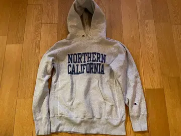 챔피온 후드 맨투맨 얼룩 프린트 L 사이즈