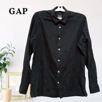zC254 [ S ] GAP 캐주얼 셔츠 무지 긴팔