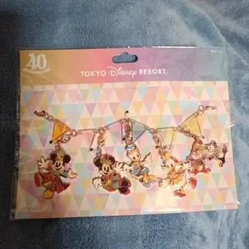40th 도쿄 디즈니 리조트 키링 세트