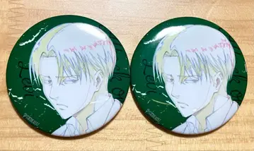 진격의 거인 리바이 캔뱃지 2개 세트