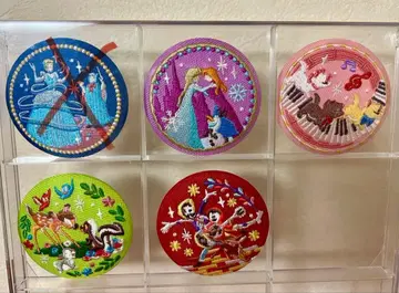 디즈니 자수 캔뱃지 4개 세트