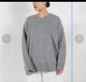 갸루리이비 파인 울 V넥 풀오버