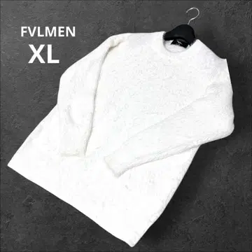 FVLMEN 샤기 퍼 크루 니트 XL