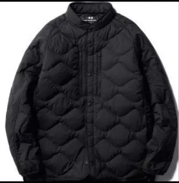 유니클로 블랙 다운 자켓 퀼팅