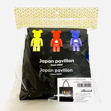 BE@RBRICK 토트백 블랙 M EXPO 2025 만박