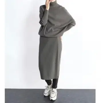 [ 새상품 ] souer7 허리 절개 니트 원피스