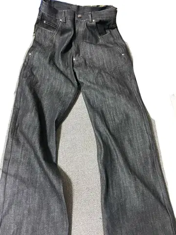 리지드 데님 블랙