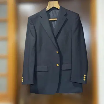 미사용 Le orme 테일러드 자켓 골드 버튼 네이비 블레이저 L 네이비