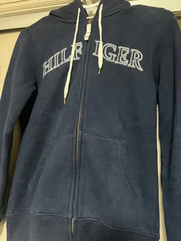 TOMMY HILFIGER 네이비 집업 후드티 S