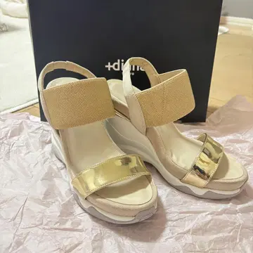 diana 베이지 골드 웨지 샌들