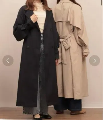 mil 밀 트렌치코트 S 사이즈 네이비