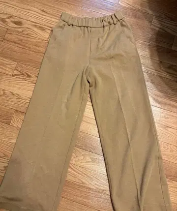 트로와 카멜 팬츠 trois 밴딩 일본제