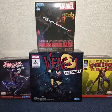MARVEL 피규어 세트 (스파이더맨, 베놈, 마일스 모랄레스)