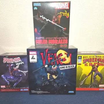 MARVEL 피규어 세트 (스파이더맨, 베놈, 마일스 모랄레스)