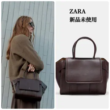 완판템 ZARA 플랩 시티백 보르도 택 포함 새상품