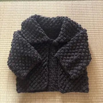 울 다크 그레이 가디건