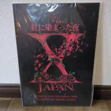 XJAPAN 홍염에 물든 밤 엑스재팬 팜플렛 굿즈 라이브