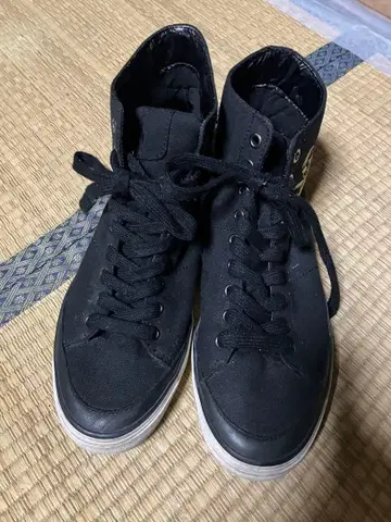 POLO R.L. AIR DIV 블랙 하이컷 스니커즈