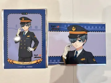 흑집사 최애여행 교토 트레이딩 브로마이드 시엘 2장