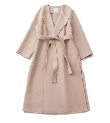 SPICK&SPAN 비버 폴드 라펠 코트 38 사이즈 핑크 베이지