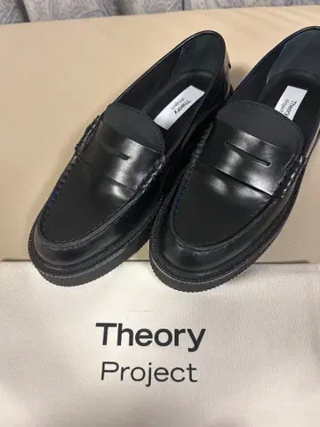Theory Project 블랙 가죽 로퍼 37 23.5cm