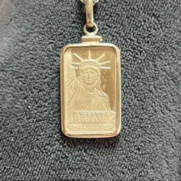 플라티나 자유의 여신 목걸이 5g 1983년제