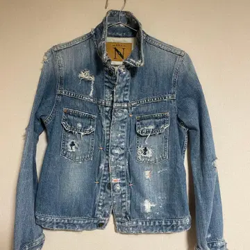 R.N.A. 데님 자켓 데미지 가공 상당히 레어